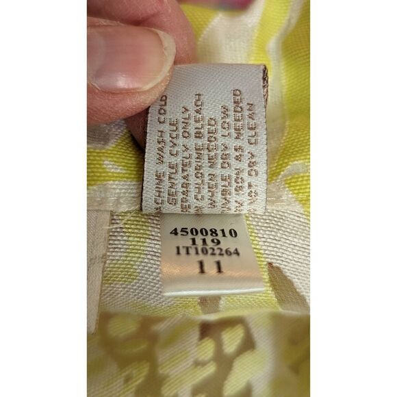 Chico's Women Long Sleeve Double Layer Collared Jacket Top Citron Green Size med - Picture 14 of 14